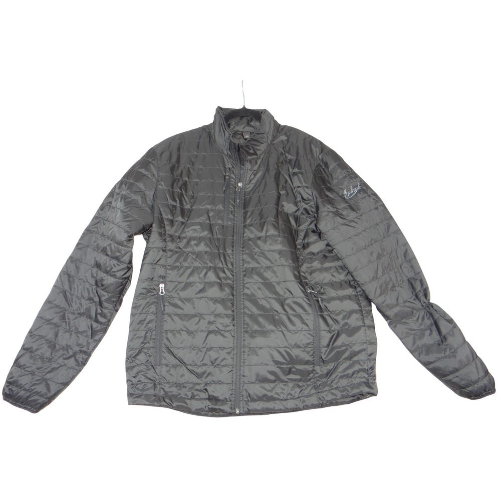 Port Authority Mens XL Black Zephyr Puffer Full Zip Jacket Endeavor Logo